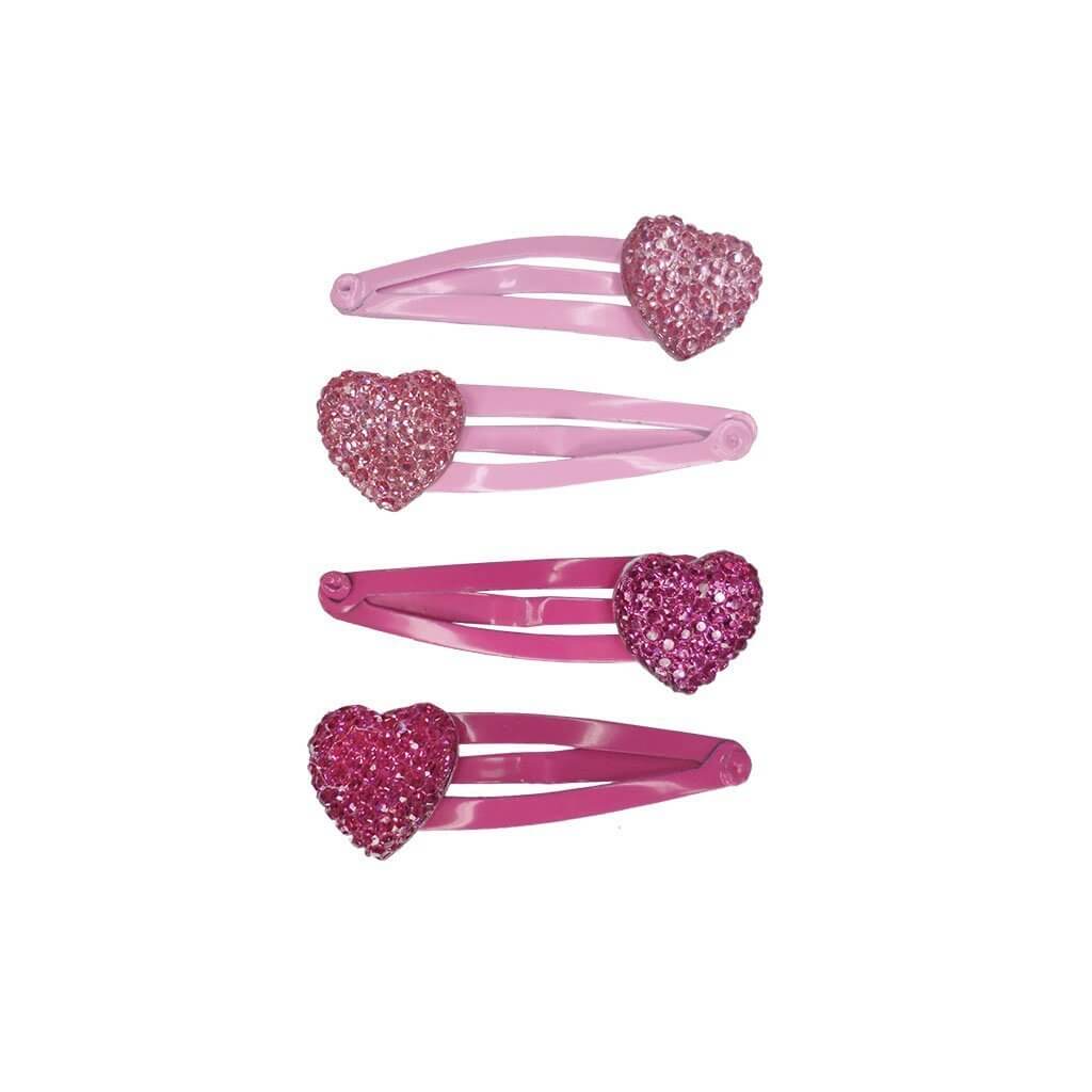 Great Pretenders Sparkly My Heart Hair Clips 4 Piece Set