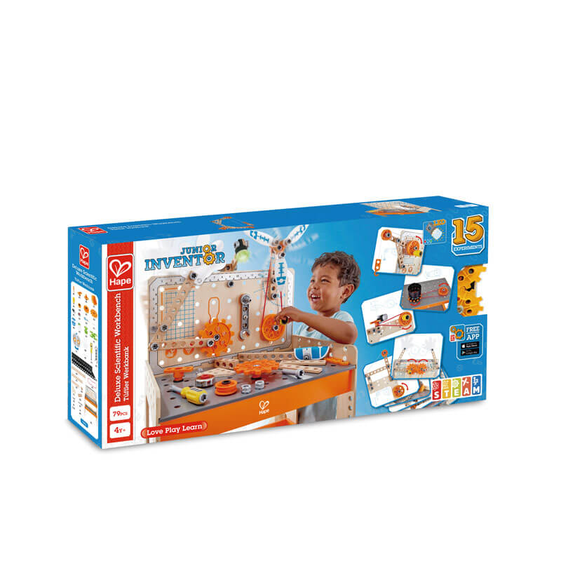 Hape Junior Inventor Deluxe Scientific Workbench Building Set