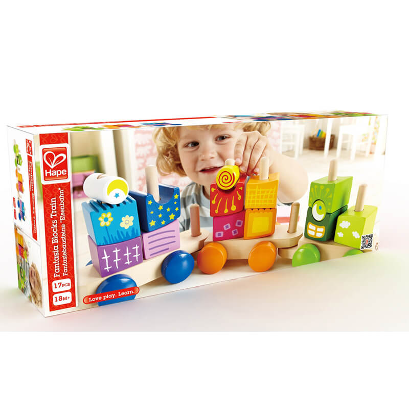 Hape Wooden Fantasia Blocks Train