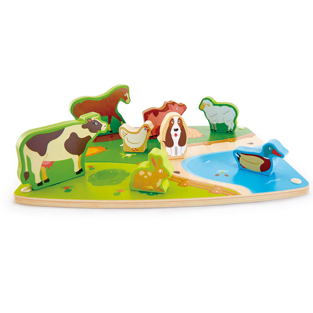 Hape Farm Animal Puzzle & Play