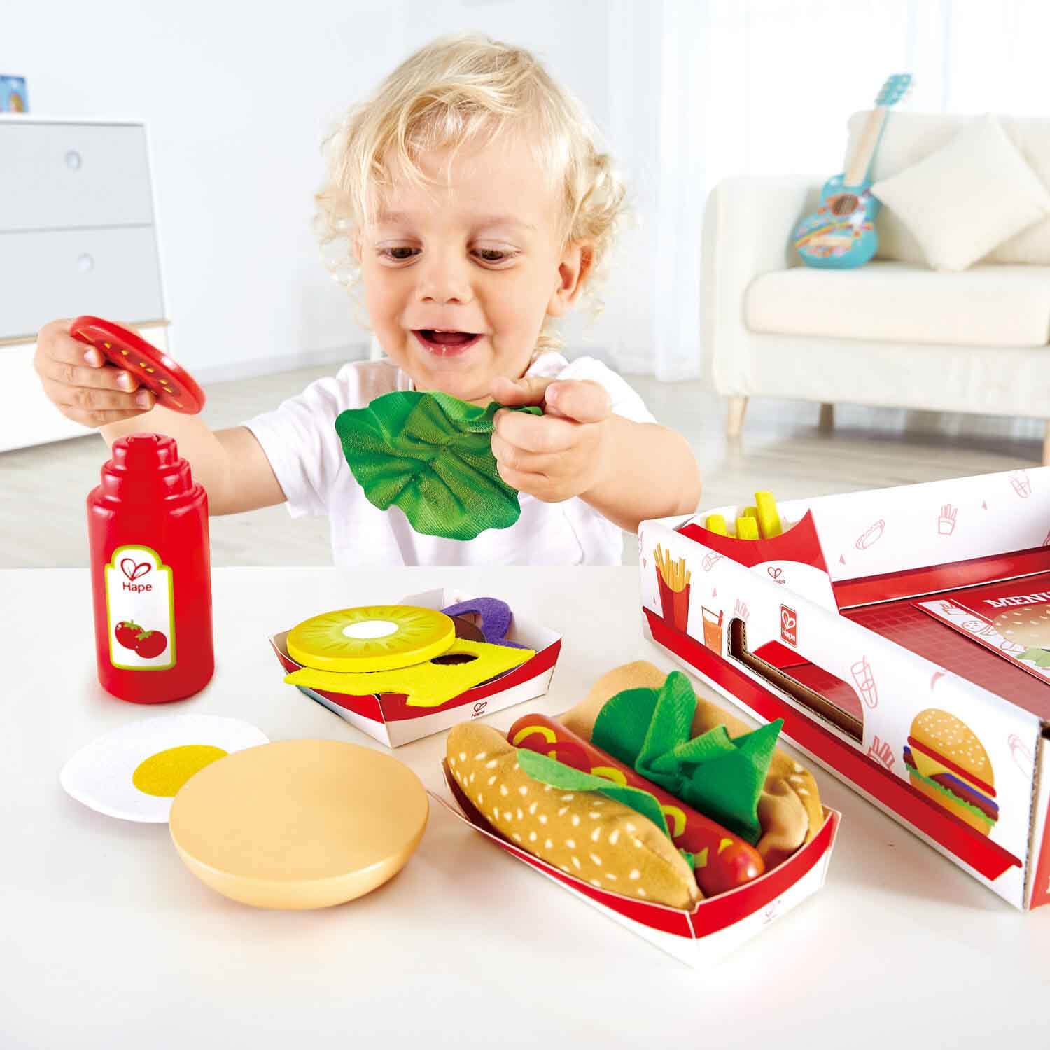 Hape Fast Food Pretend Play Set