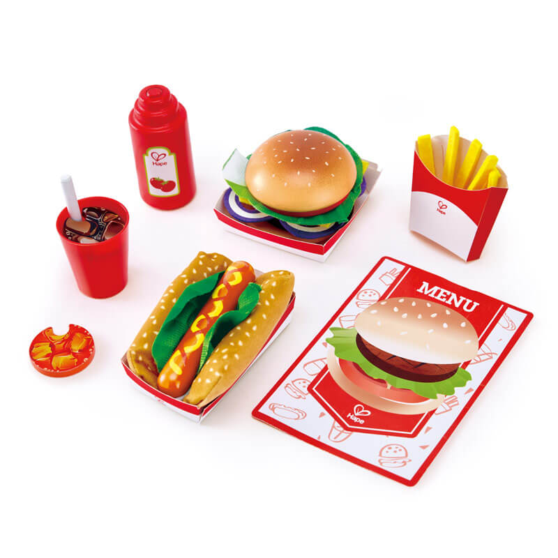 Hape Fast Food Pretend Play Set