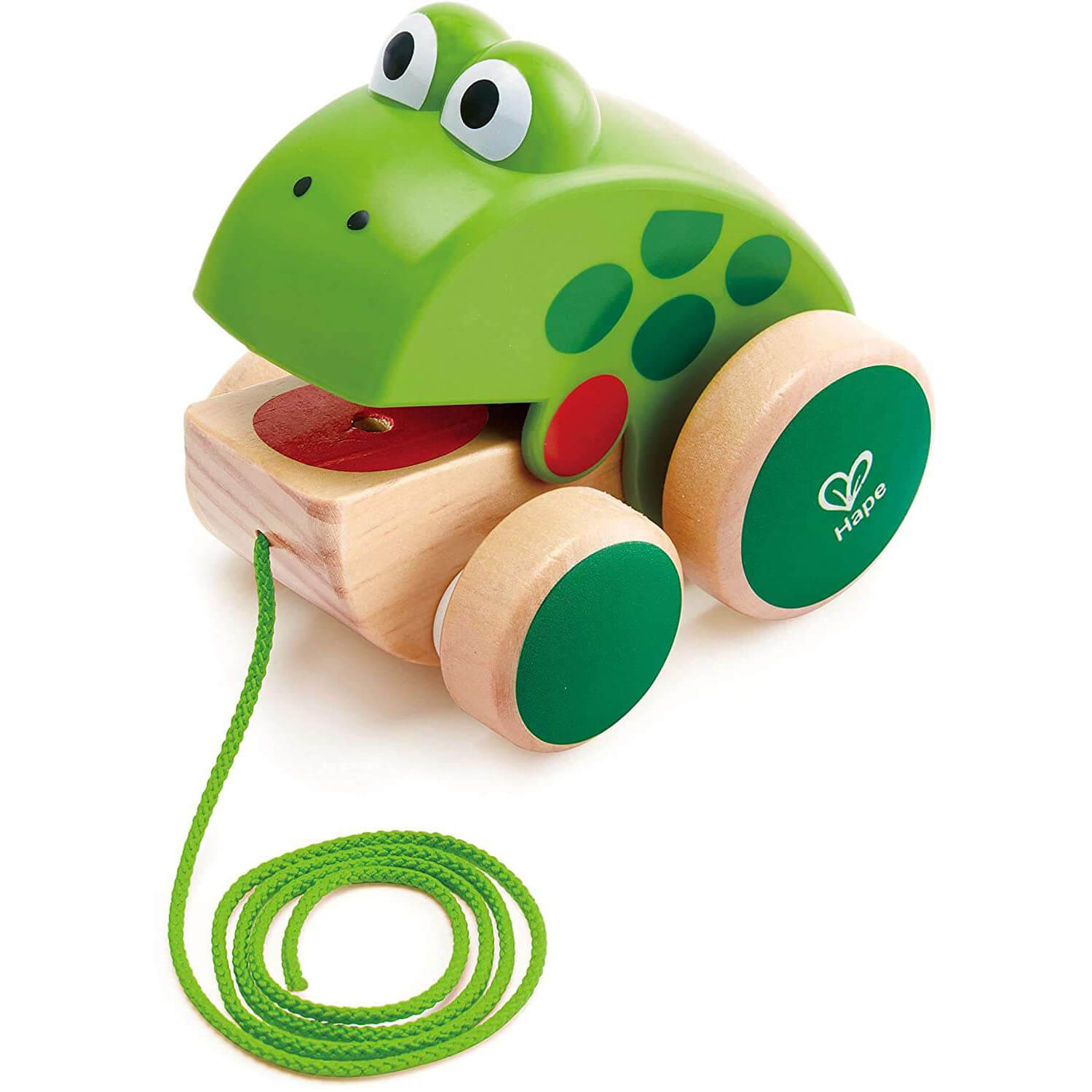 Hape Frog Wooden Pull Along