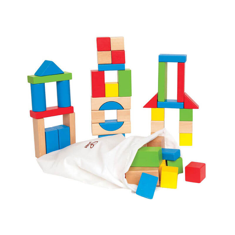 Hape 50 Piece Maple Blocks Set