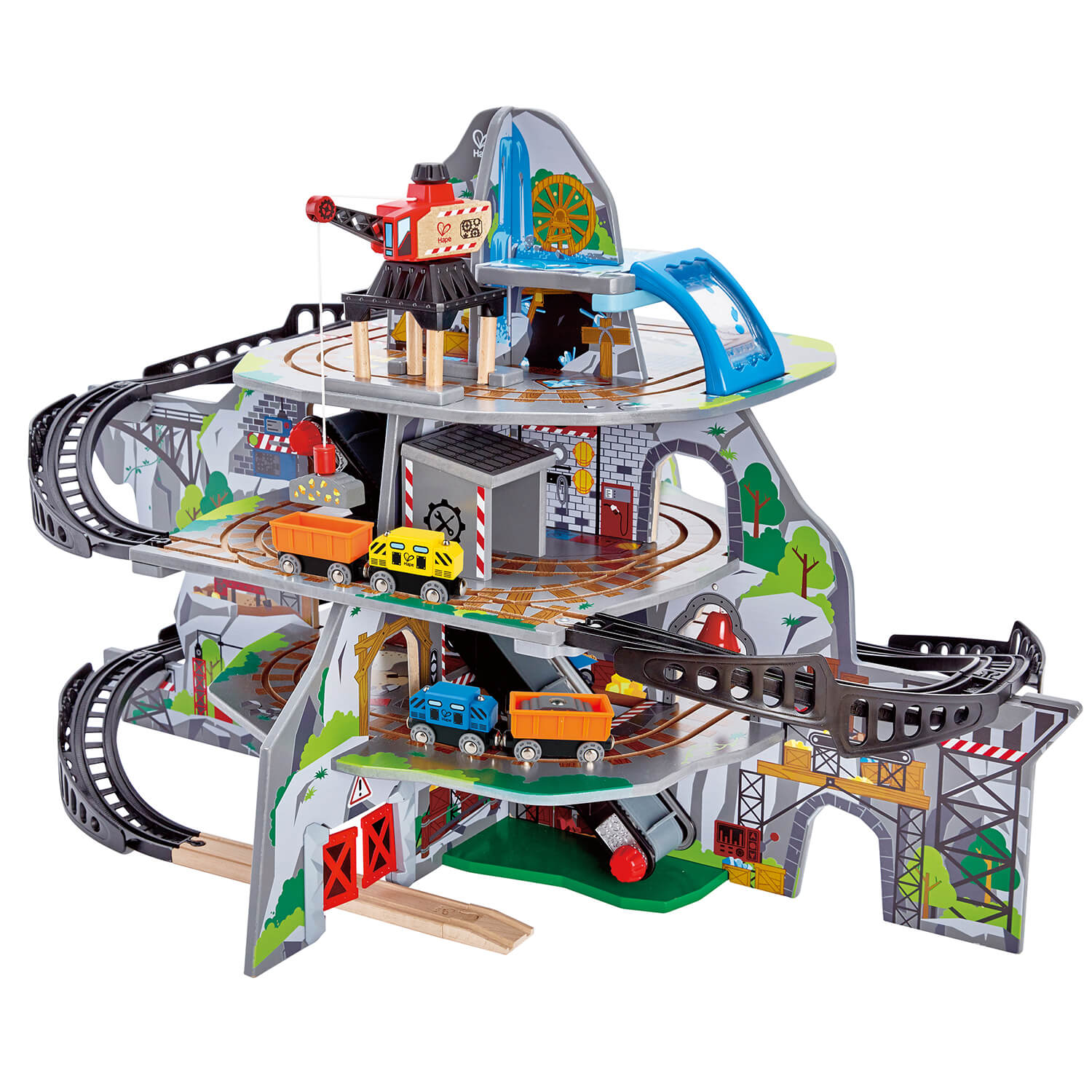 Hape Railway Mighty Mountain Mine Wooden Train Set