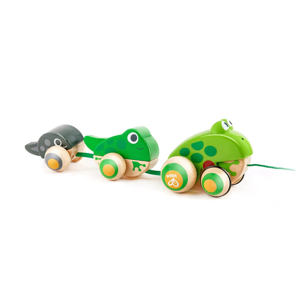 Hape Pull-Along Frog Family