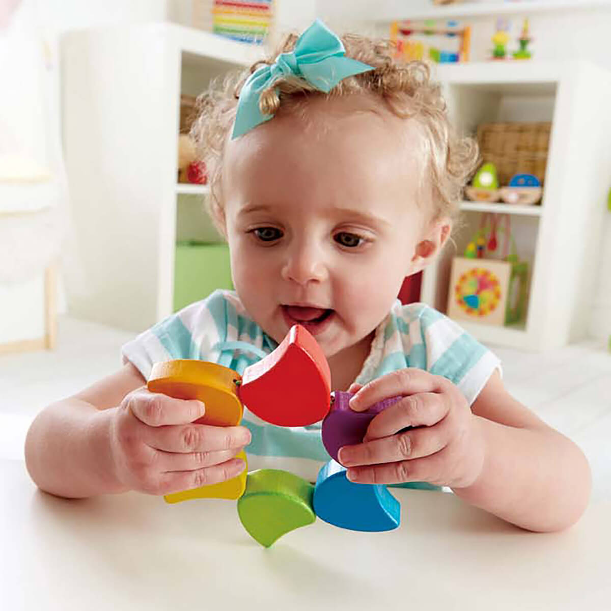 Hape Rainbow Rattle Baby Fidget Toy