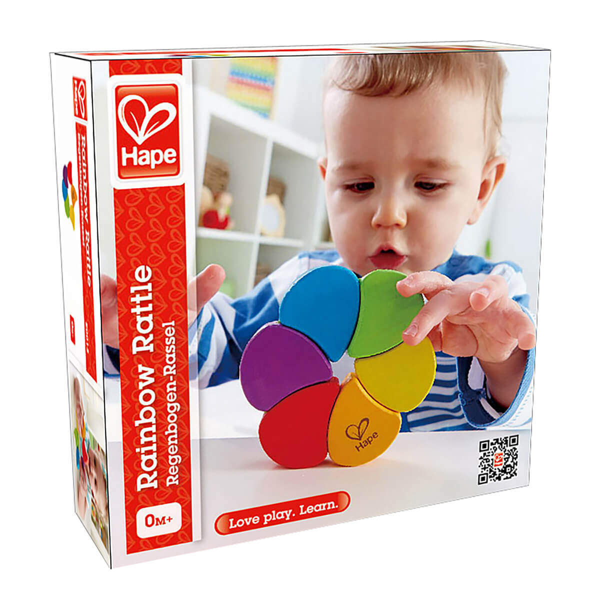 Hape Rainbow Rattle Baby Fidget Toy