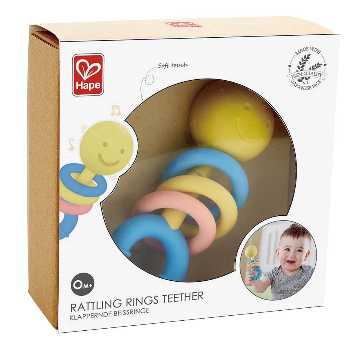 Hape Rattling Rings Teether Baby Toy