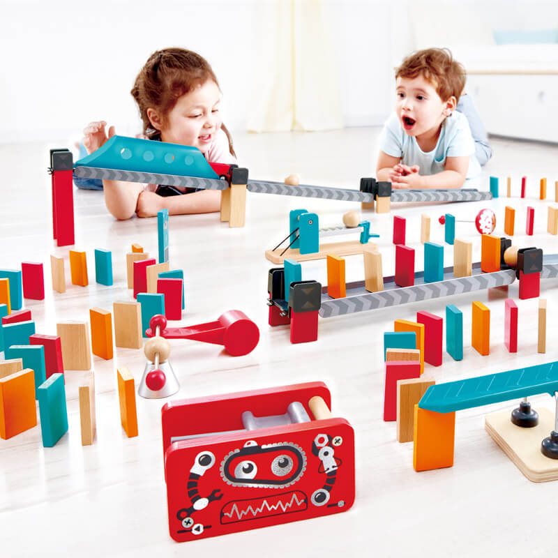 Hape Robot Factory Domino Set