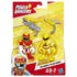 Front view of the Playskool Heroes Power Rangers Red Ranger & Yellow Ranger Figures package.