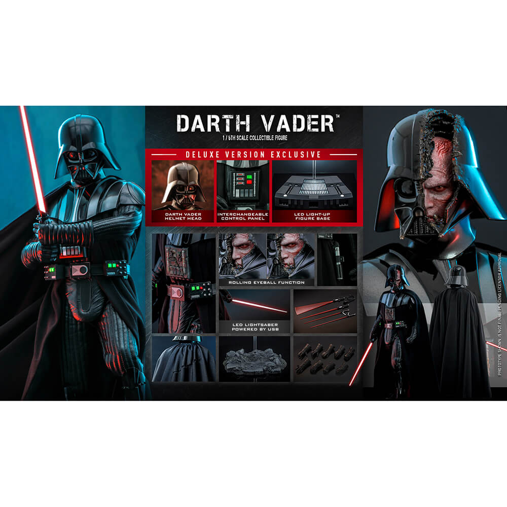 Hot Toys Star Wars Darth Vader Deluxe Edition Sixth Scale Figure