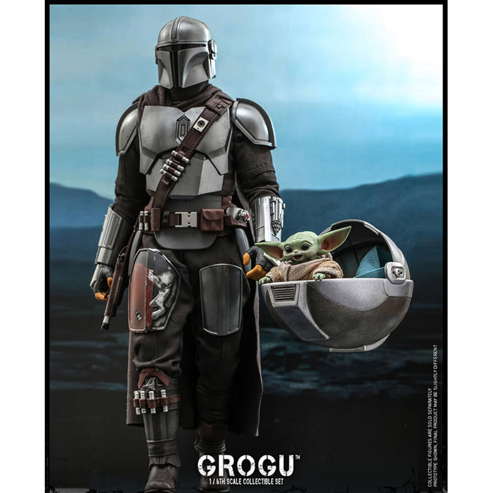 Hot Toys Star Wars Grogu Sixth Scale Collectible Figure Set