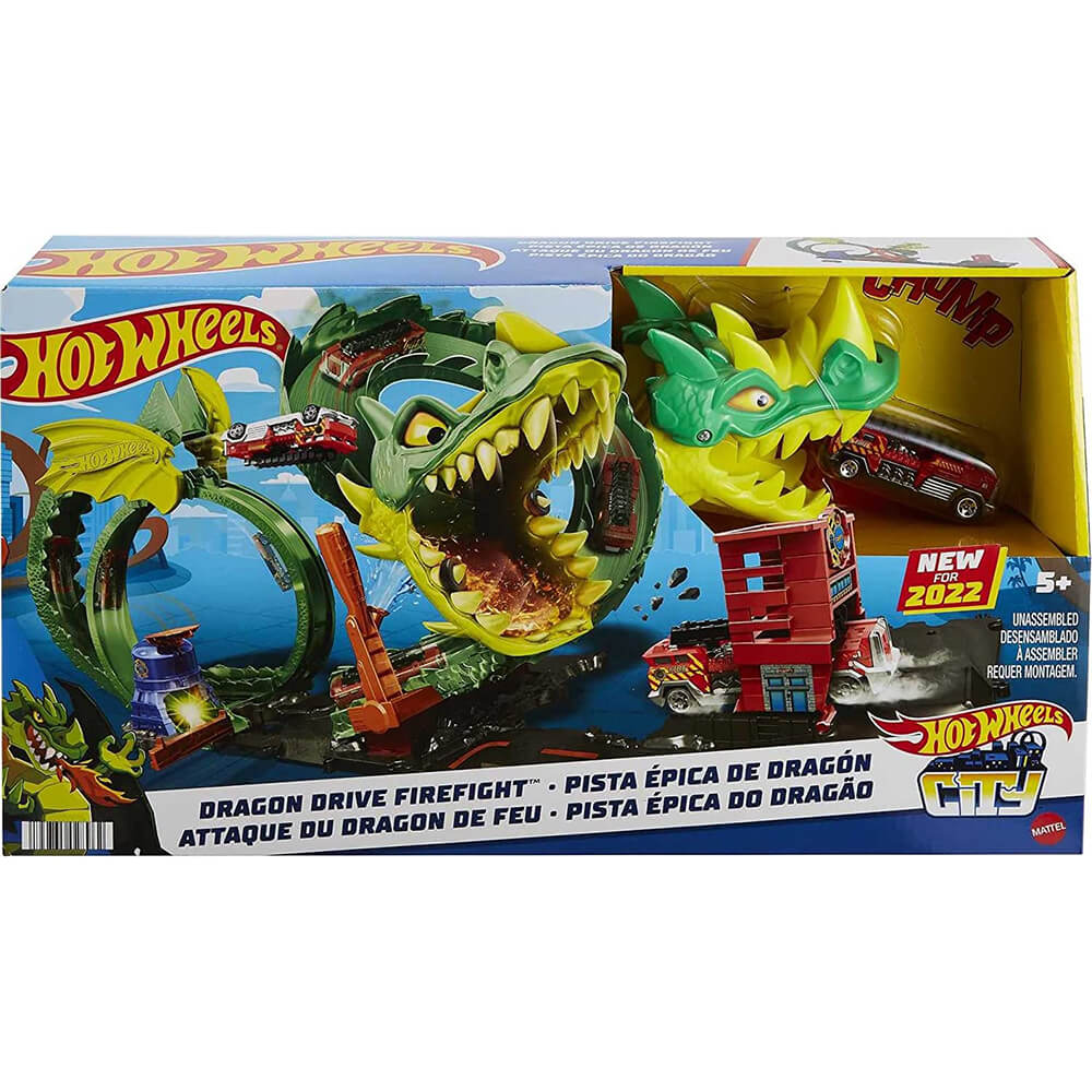 Hot Wheels City Dragon Drive Firefight Playset