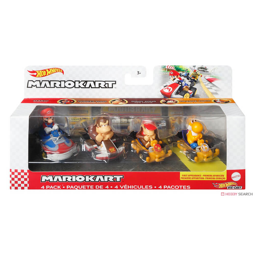 Hot Wheels Mario Kart Vehicle 4-Pack #2