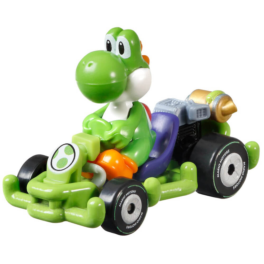 Hot Wheels Mario Kart Yoshi Mach 8 Kart