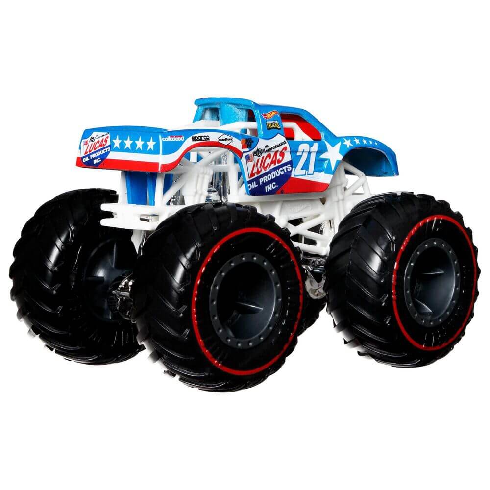 Hot Wheels Monster Trucks 1:64 Podium Crasher Lucas Oil Vehicle