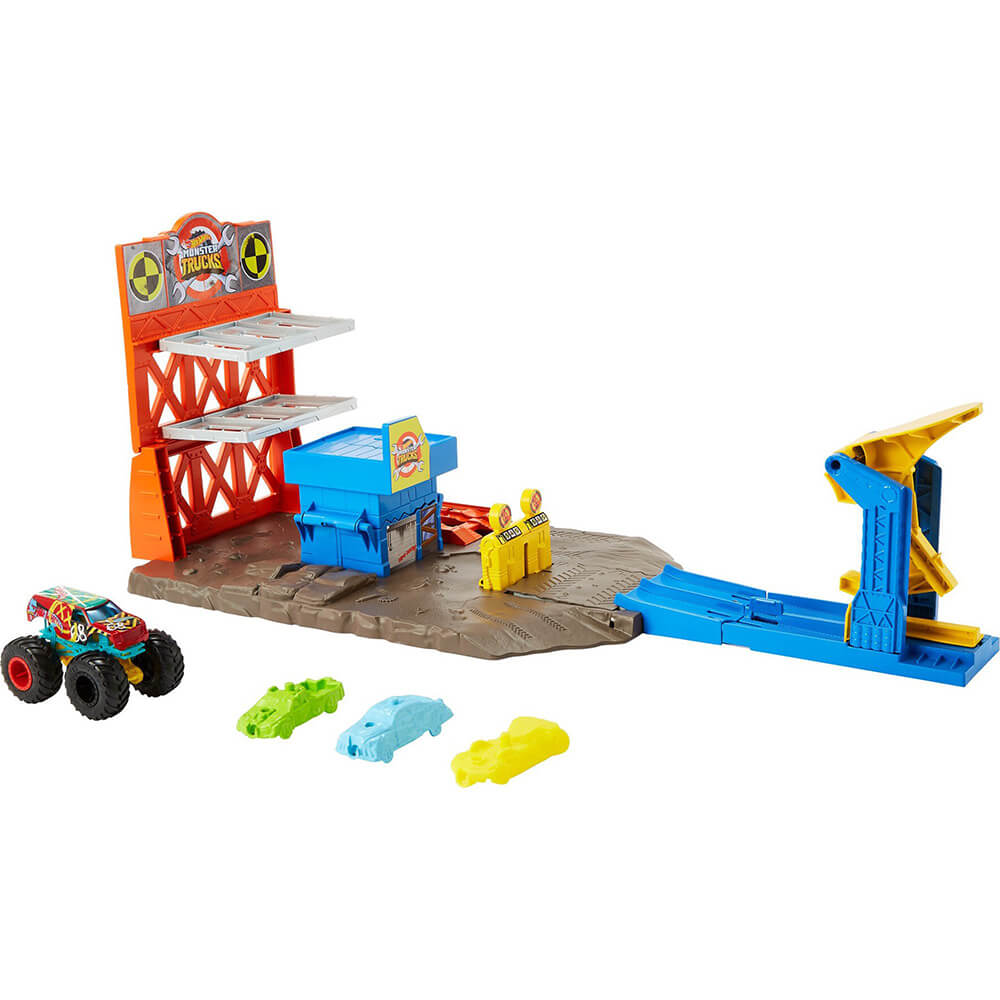 Hot Wheels Monster Trucks Blast Station Playset