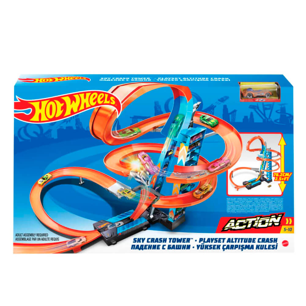 Hot Wheels Sky Crash Tower Track Set