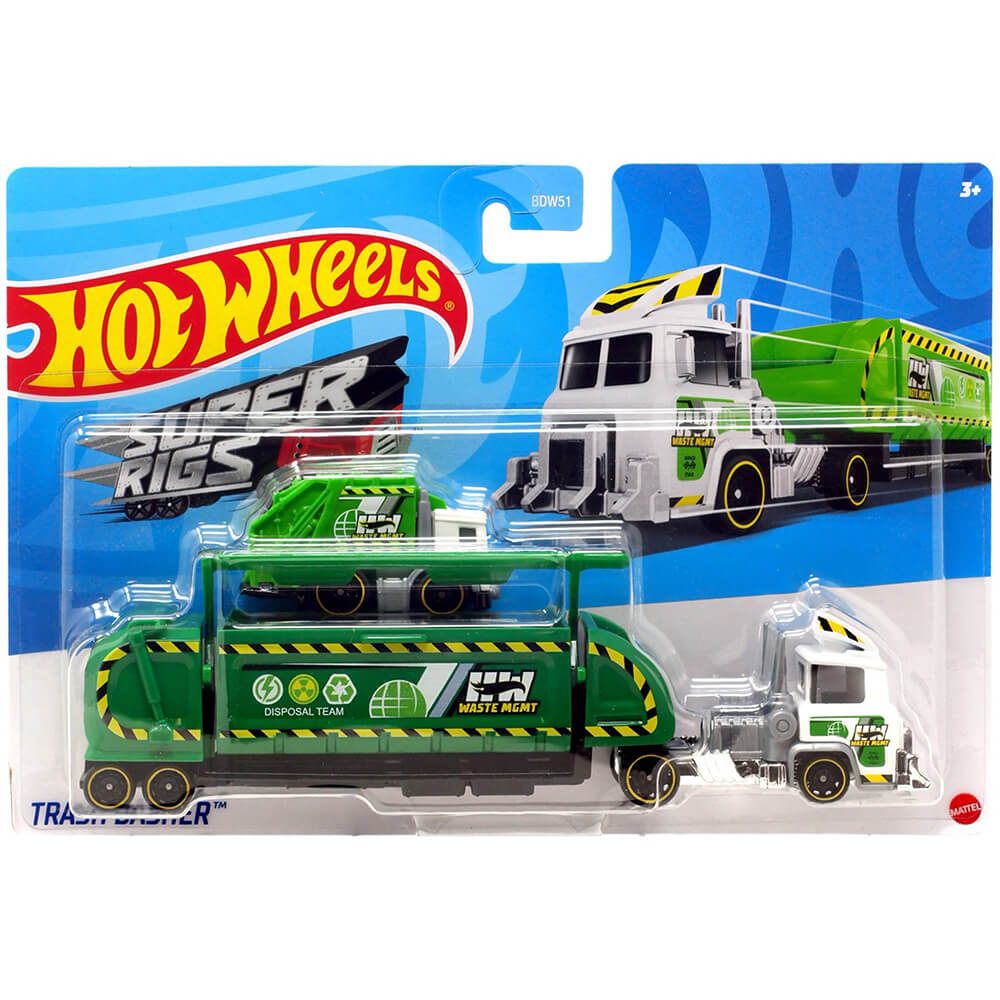 Hot Wheels Super Rigs Trahs Basher Vehicle