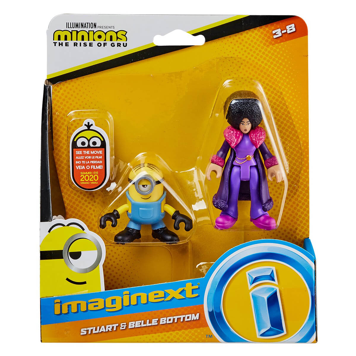 Imaginext Minions The Rise of Gru Stuart & Belle Bottom 2-Pack