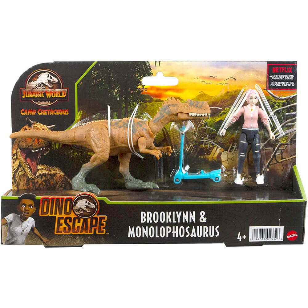 Jurassic World Brooklynn & Monolophosaurus Action Figure Pack