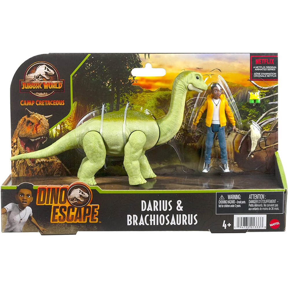 Jurassic World Darius & Brachiosaurus Action Figure Pack