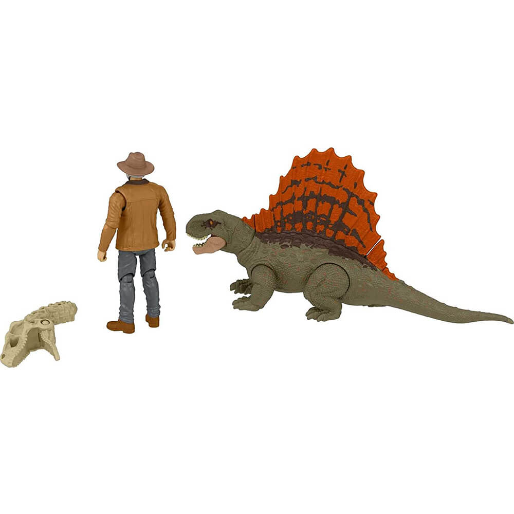 Jurassic World Dominion Dr Alan Grant & Dimetrodon Action Figure Set