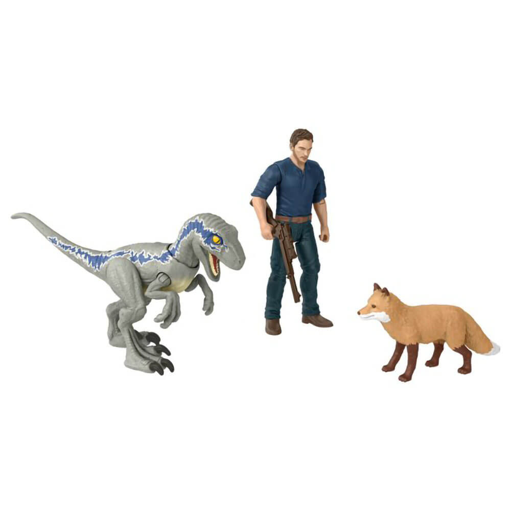 Jurassic World Dominion Owen & Velociraptor Beta Dinosaur Figures