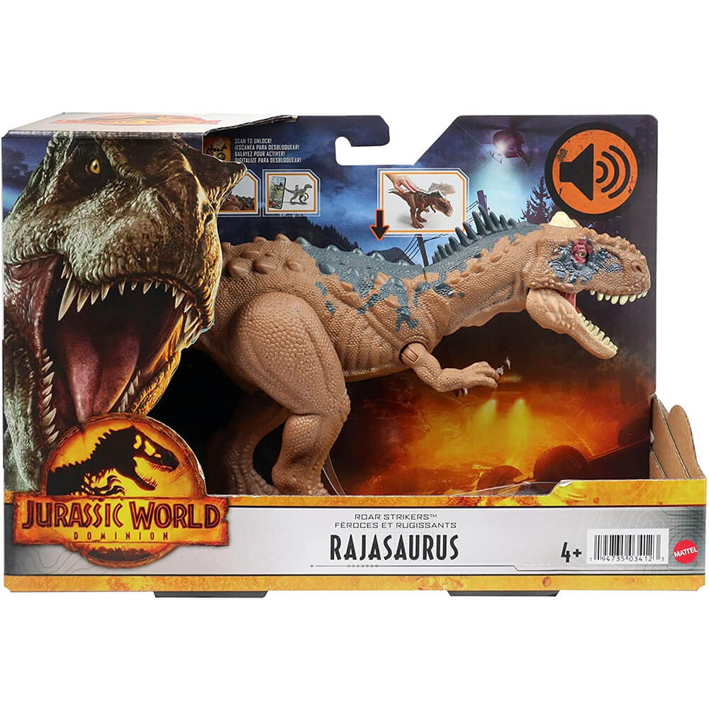 Jurassic World Dominion Roar Strikers Rajasaurus Figure