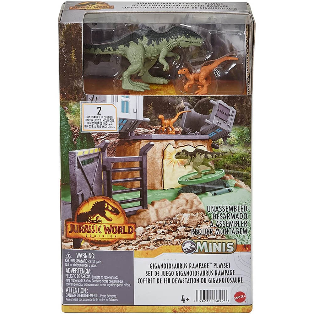 Jurassic World Minis Giganotosaurus Rampage Playset