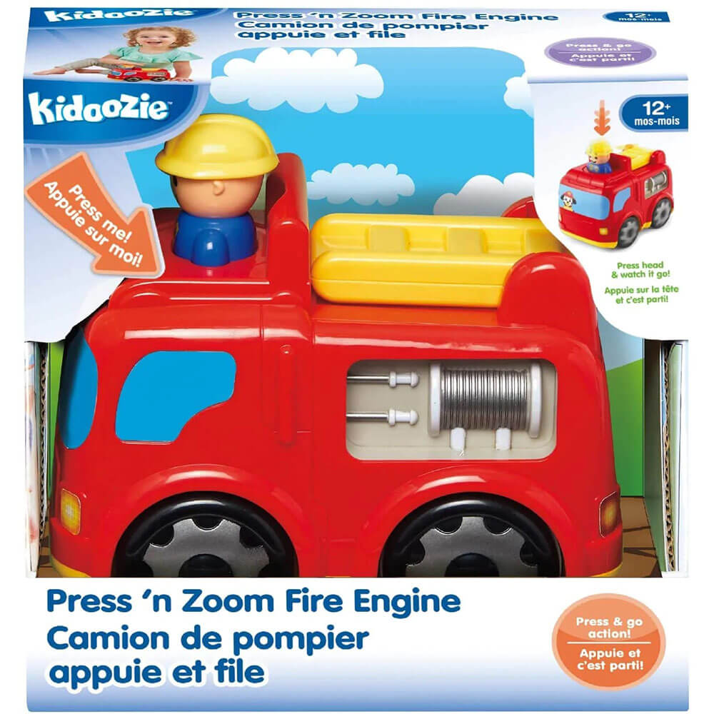 Kidoozie Press 'n Zoom Fire Engine