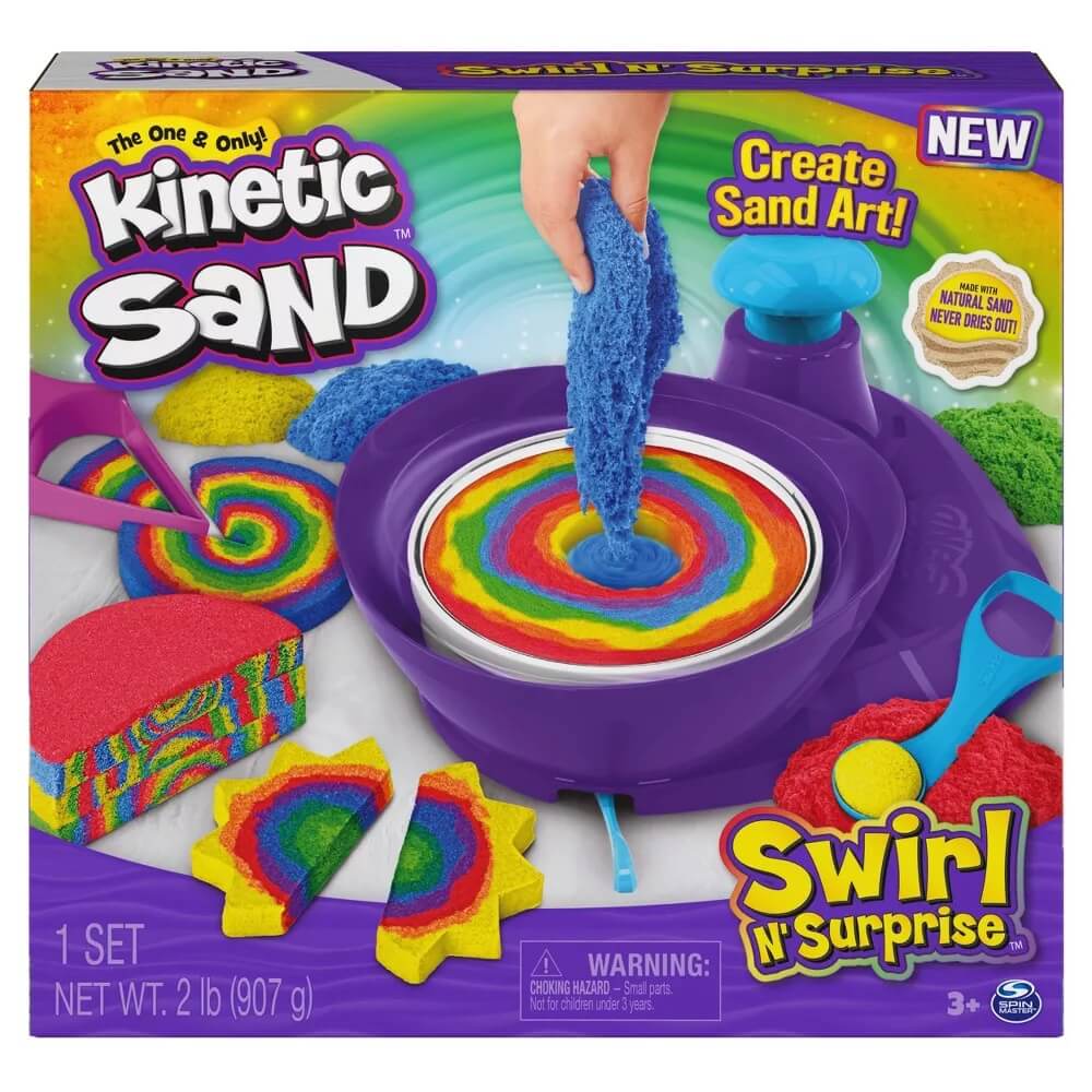 Kinetic Sand Swirl N' Surprise 2lb Playset