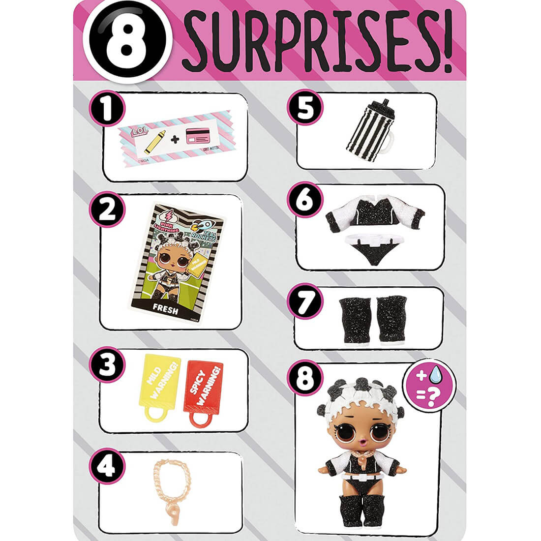 L.O.L. Surprise! All-Star B.B.s Series 3 Soccer Team Sparkly Doll with 8 Surprises