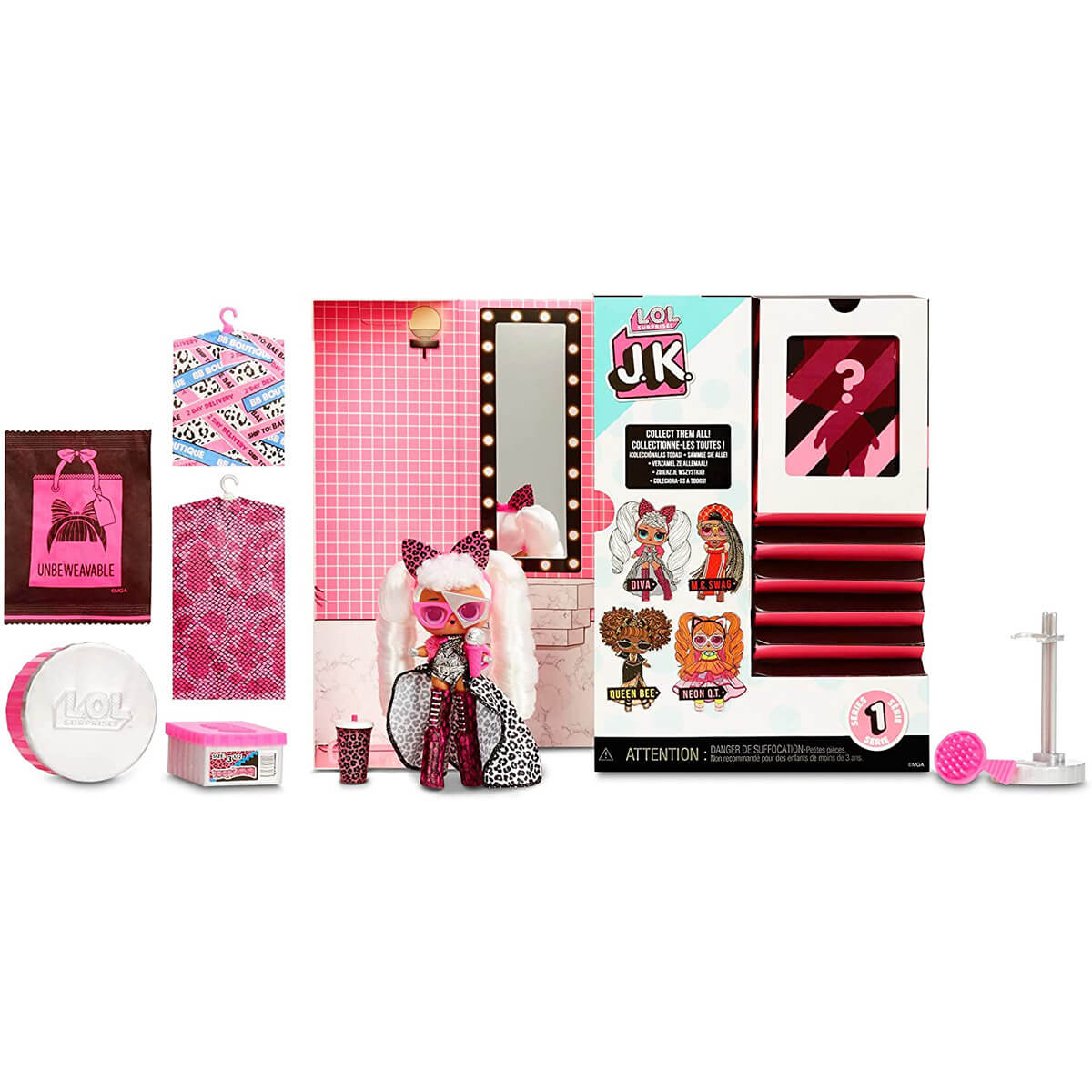 L.O.L. Surprise! J.K. Diva Fashion Doll with 15 Surprises