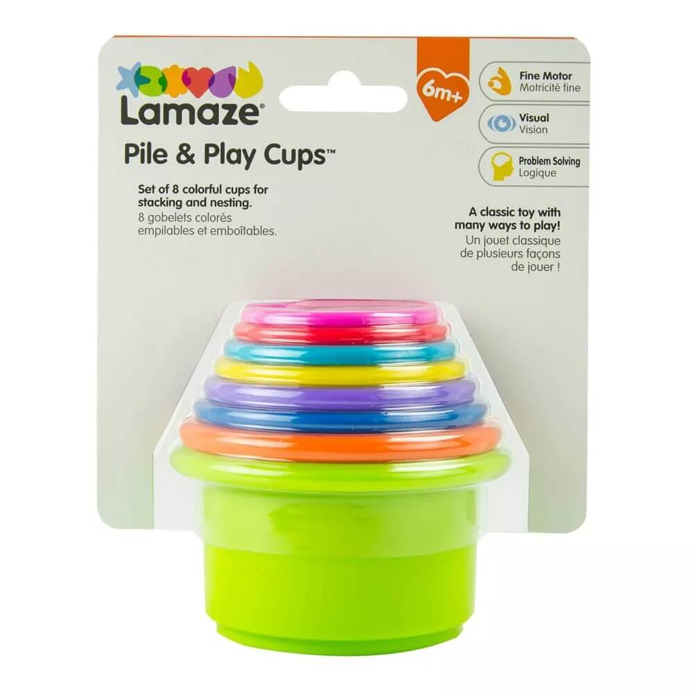 Lamaze Pile & Play Cups Stacking Cups On Header