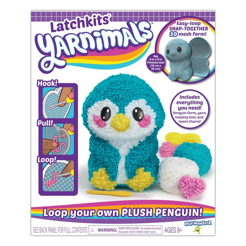 Latchkits Yarnimals Penguin Yarn Craft Kit