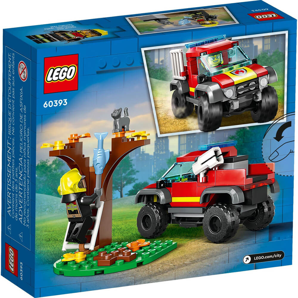 LEGO® City 4x4 Fire Truck Rescue 97 Piece Building Kit (60393)