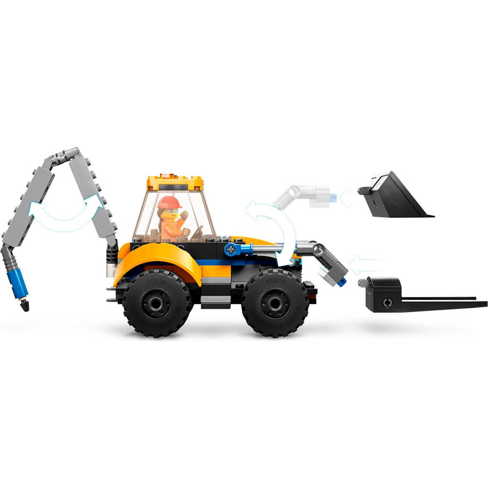 LEGO® City Construction Digger 148 Piece Building Kit (60385)