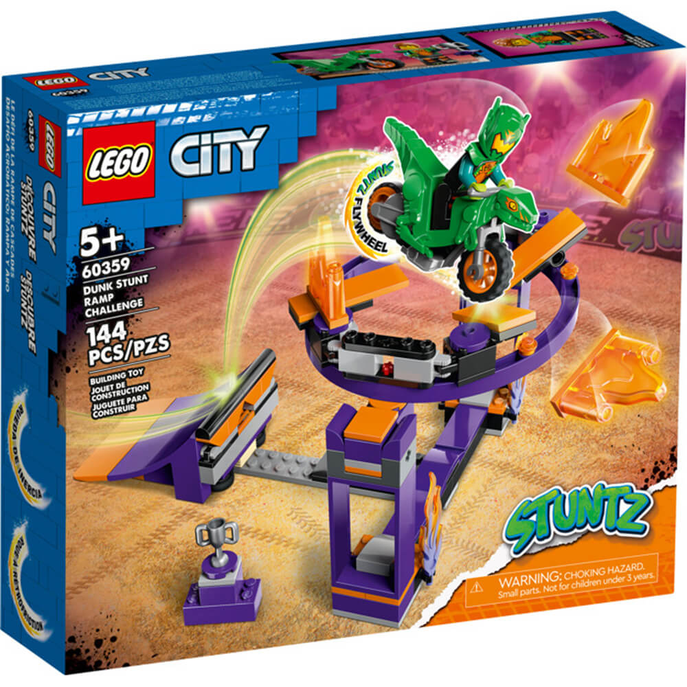 LEGO® City Dunk Stunt Ramp Challenge 144 Piece Building Kit (60359)