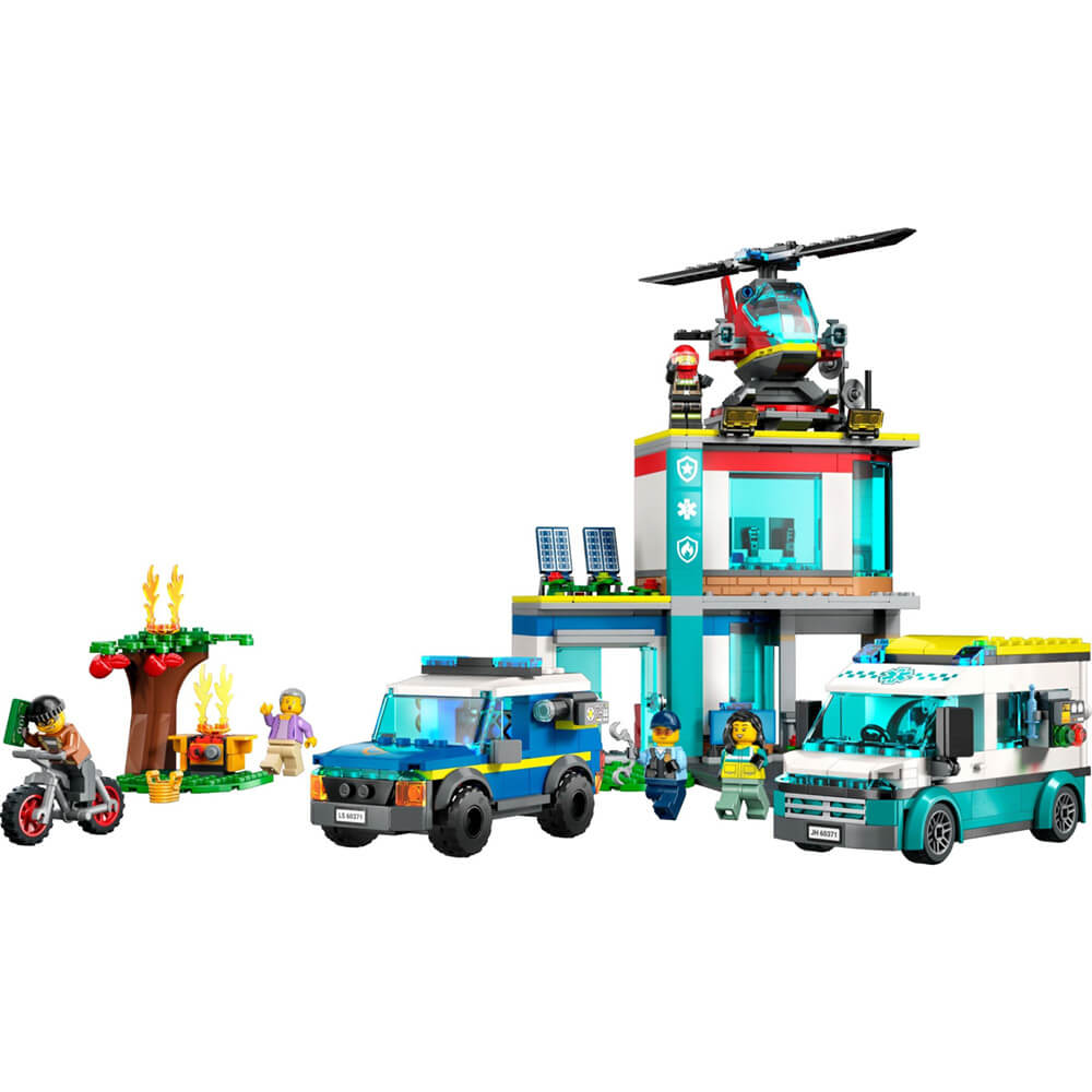 LEGO® City Emergency Vehicles HQ 706 Piece Building Kit (60371)