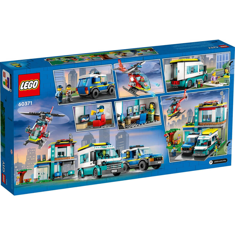 LEGO® City Emergency Vehicles HQ 706 Piece Building Kit (60371)