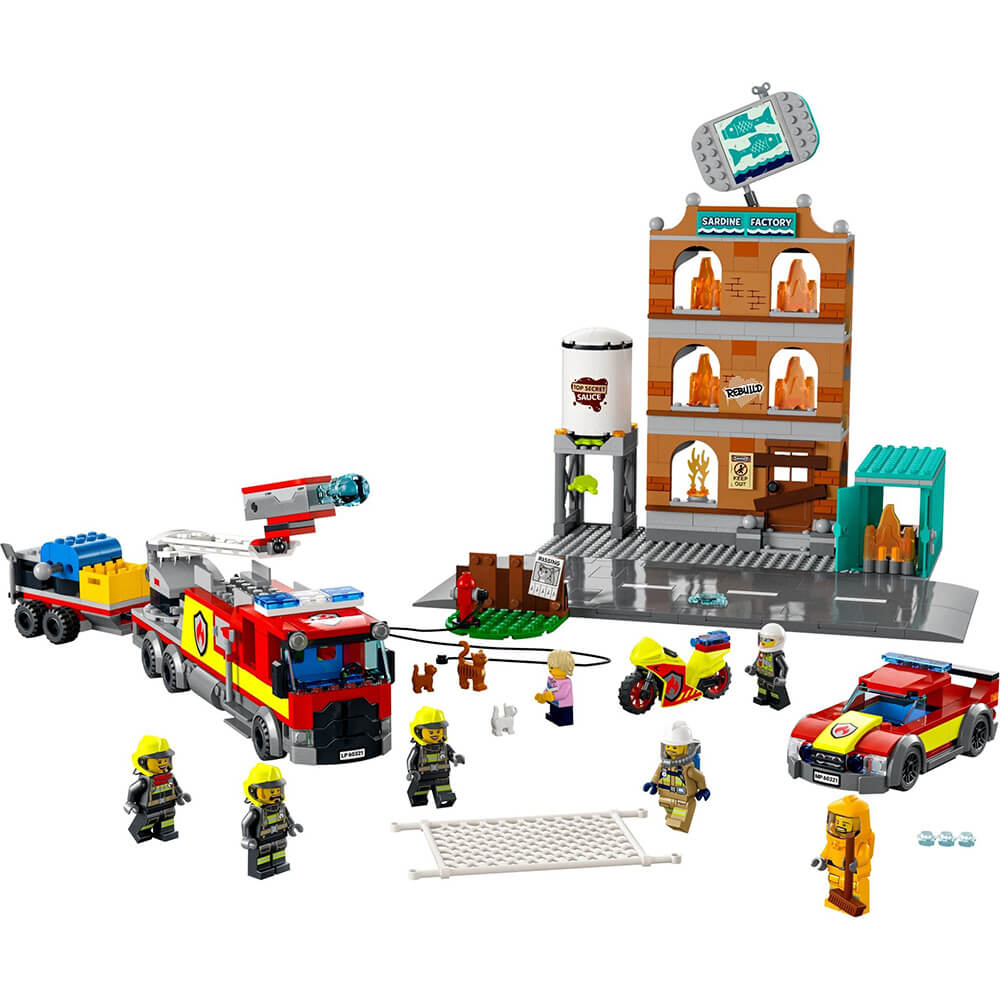 LEGO City Fire Brigade 766 Piece Building Set (60321)