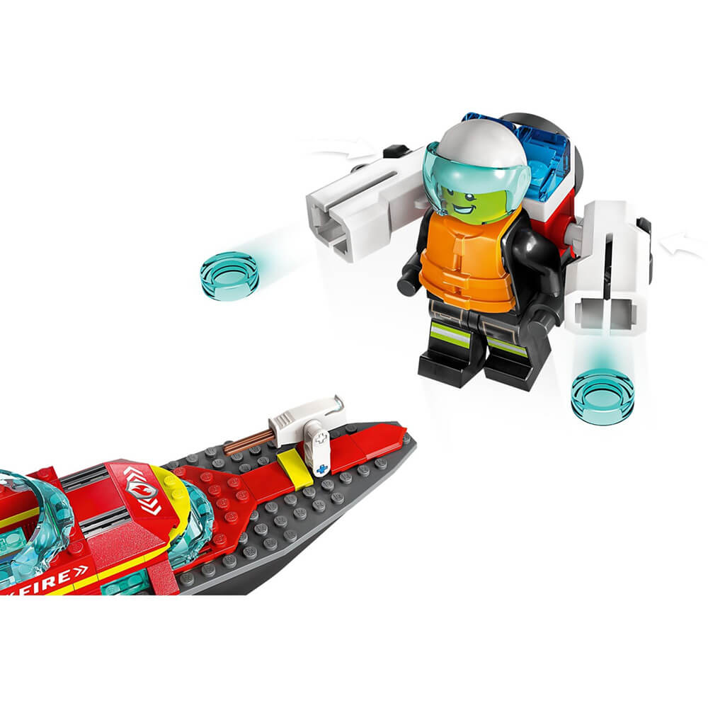 LEGO® City Fire Rescue Boat 144 Piece Building Kit (60373)