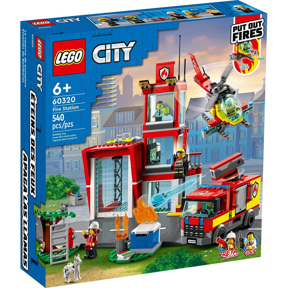 LEGO City Fire Station 540 Piece Building Set (60320)