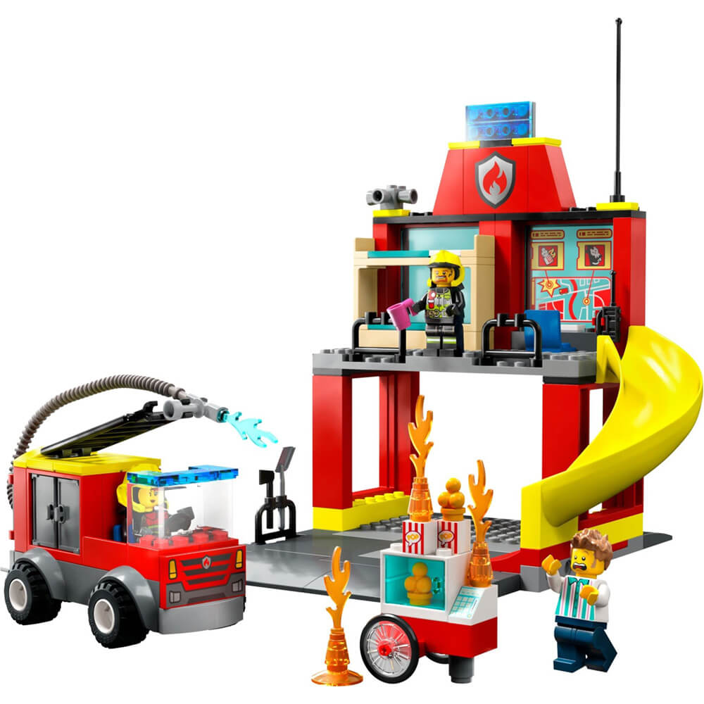 LEGO® City Fire Station and Fire Truck 153 Piece Building Kit (60375)