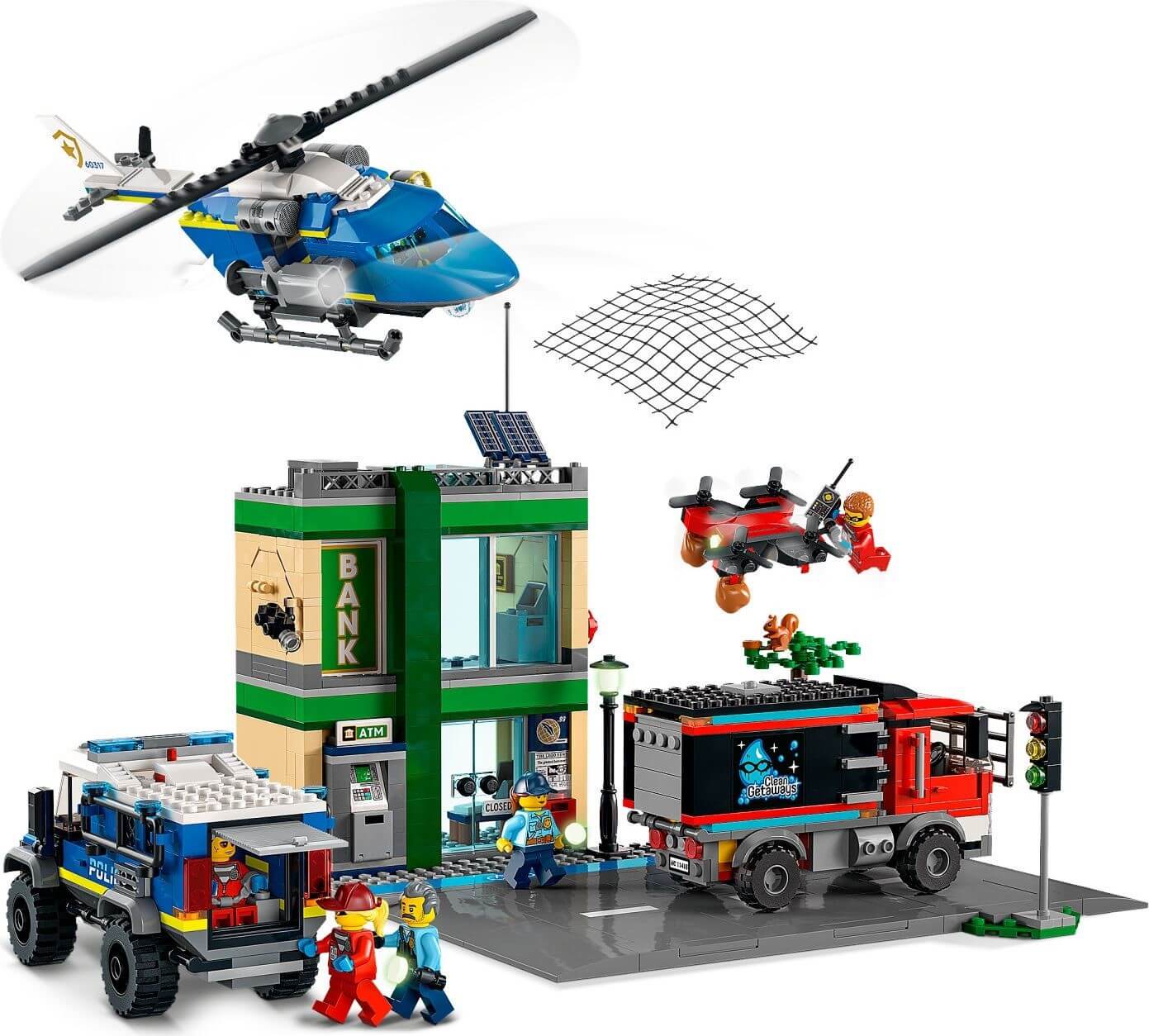 LEGO City Police Chase at the Bank 915 Piece Building Set (60317)