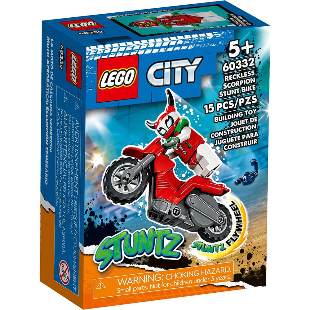 LEGO® City Reckless Scorpion Stunt Bike 60332 Building Kit (15 Pieces)