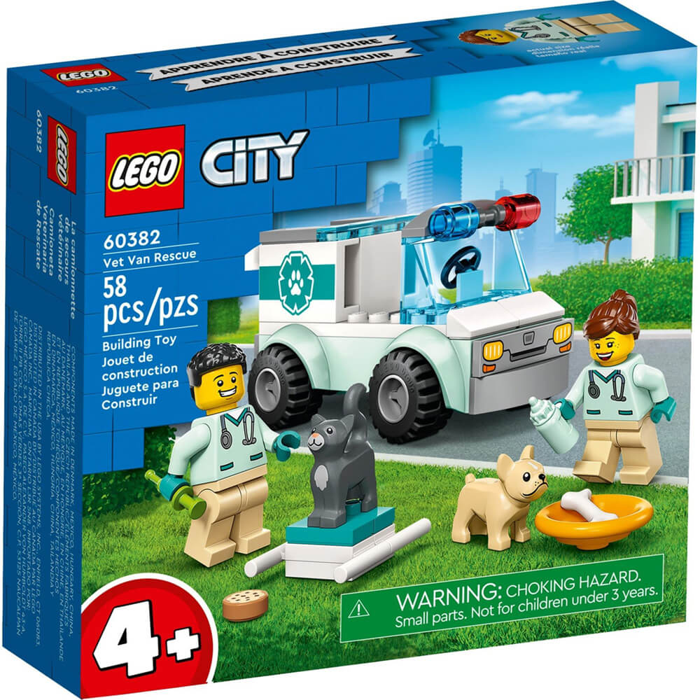 LEGO® City Vet Van Rescue 58 Piece Building Kit (60382)