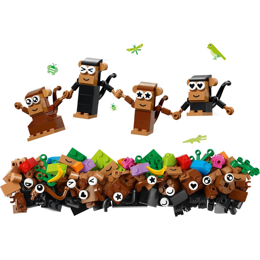 LEGO® Classic Creative Monkey Fun 135 Piece Building Kit (11031)